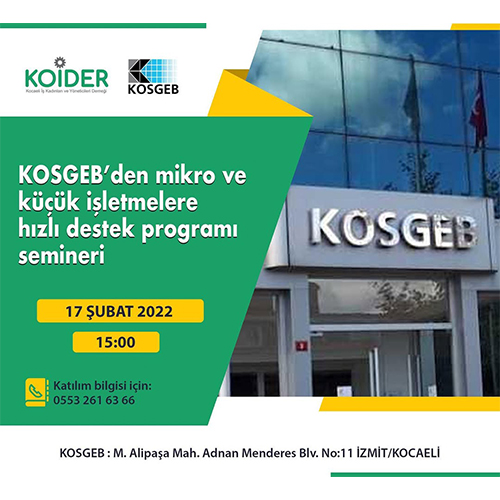 KOSGEB HIZLI DESTEK SEMİNERİ